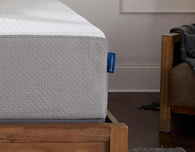 Bed in a Box Label on Mattress